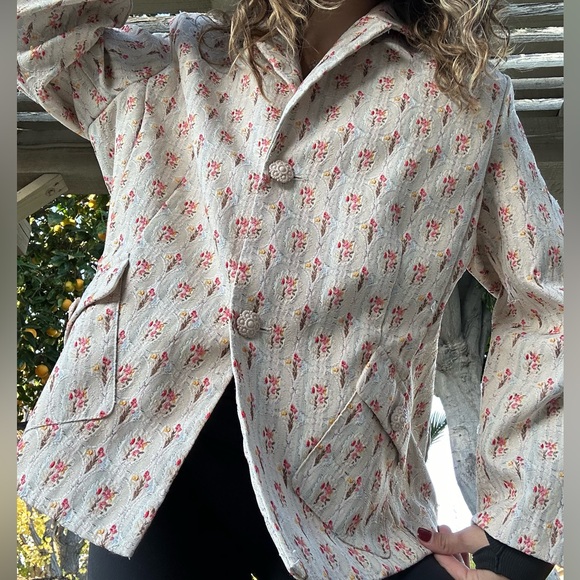 VINTAGE Sag Harbor Women's Brocade Blazer - Picture 1 of 6